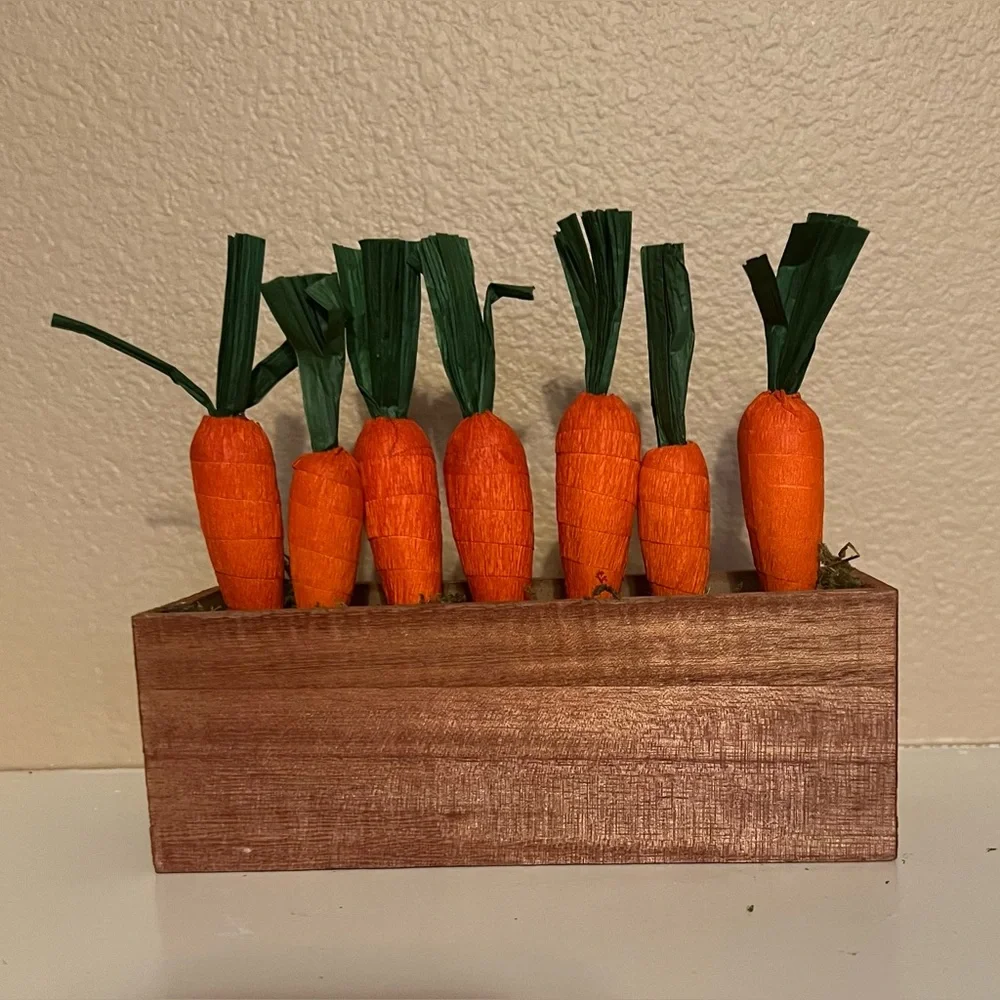 Target Potted Crepe Paper Carrots